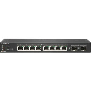 SonicWALL 02-SSC-2463 8 Port Gig PoE Switch 2 SFP