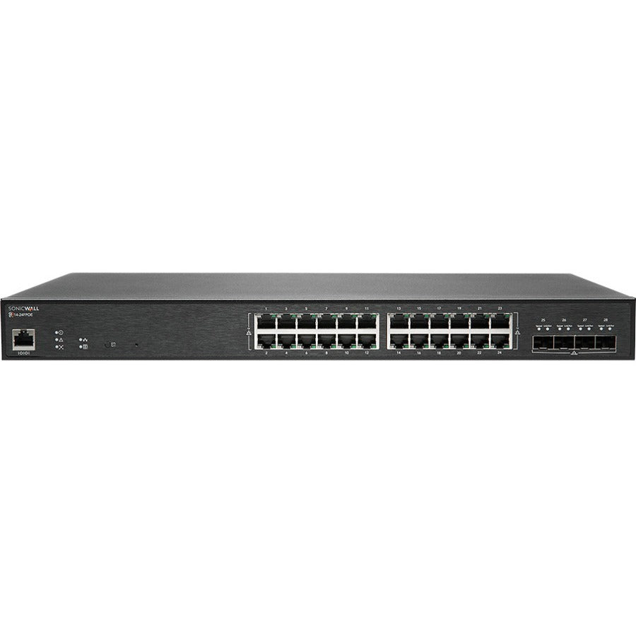 SonicWALL 02-SSC-2468 24 Port Gig PoE Switch 4 SFP P