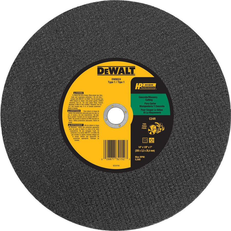 14x1/8x1 Conc Cut Wheel, 10/Pack