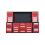 10ft Workbench Cabinet(40 Drawers, 2 Cabinets & 1 Pegboard)