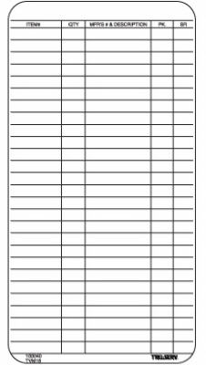 100PK Pock Want Card