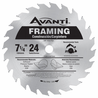 FREUD A0724A Avanti 7-1/4x24T Blade