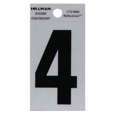 Hillman Fasteners 839386 2" BLK #4 Adhesive