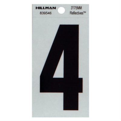 3" BLK 4 Thin Adhesive