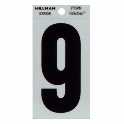 3" BLK 9 Thin Adhesive