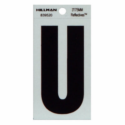 3" BLK U Thin Adhesive