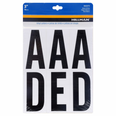 3" BLK Vinyl Letter Set