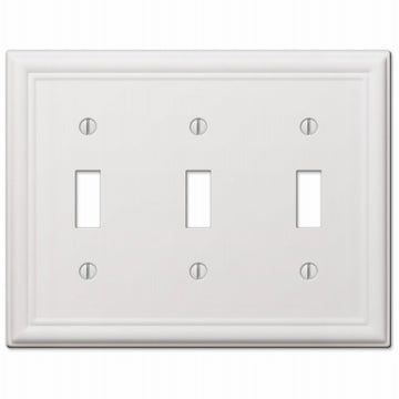 WHT 3Tog Wall Plate