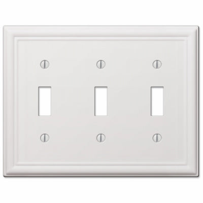 WHT 3Tog Wall Plate