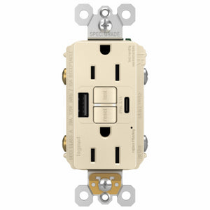 15A USB Gfci A/C Lt Alm