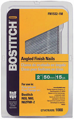 Stanley Bostitch FN1540-1M 1000PK 15GA 2-1/2" Nail