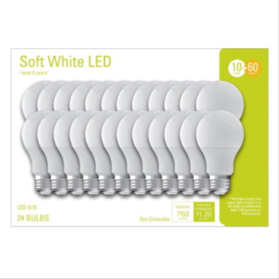 GE 24PK 10W A19 Bulb