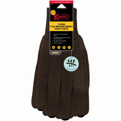 Kinco International 820PD-3PK-L 3PK LG Men HVY Glove