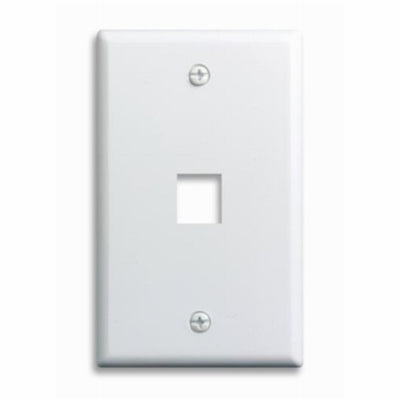 WHT 1G 1Port Wall Plate