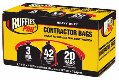 20PK 42GAL BLK Cont Bag