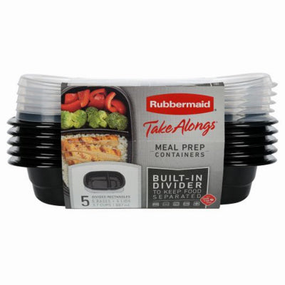 Rubbermaid Inc 2042882 5PK 3.7C Containers