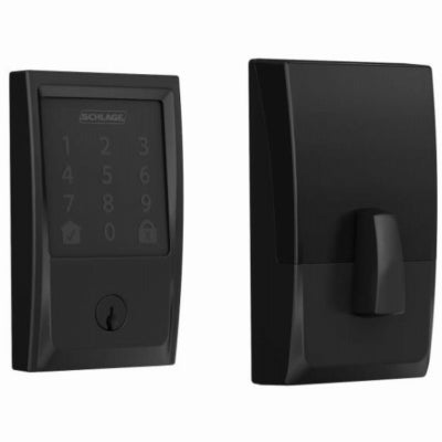 Schlage Lock Co BE489WBVCEN622 BLK Smart Deadbolt