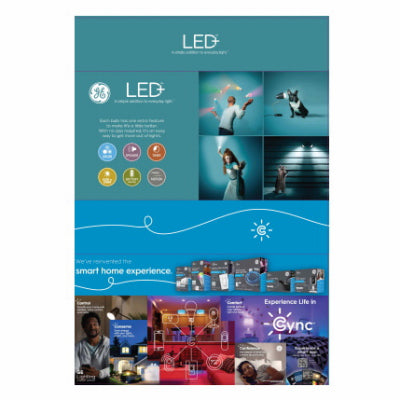 GE 2' LED+Cync Box Sign