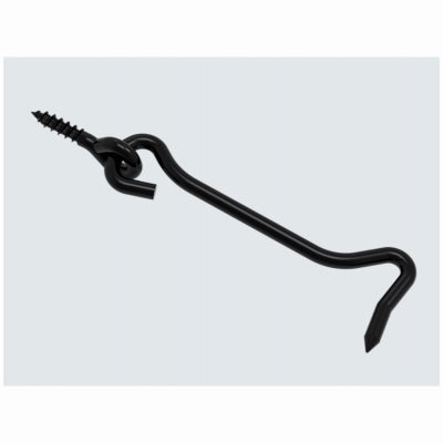 BLK 4" Hook/Eye