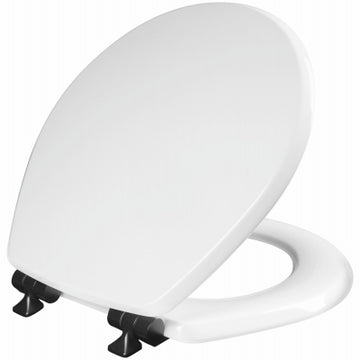 WHT RND WD Toilet Seat