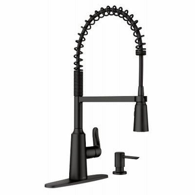 Moen Inc/Faucets 87807BL Edwyn 1H BLK Faucet