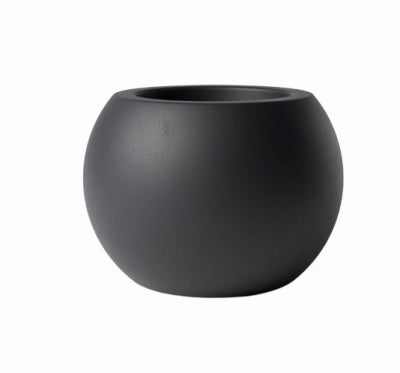 6" BLK Sphere Planter