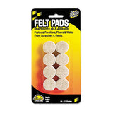 Master Caster 88496 Scratch Guard Felt Pads, 1" Dia, Circular, Beige, 16/pack 2
