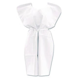 Medline NON24355 Disposable Patient Gowns, 3-Ply Tissue Poly Tissue, 30" x 42", White, 50/Carton 2