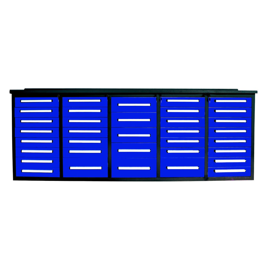 10ft Workbench Storage Cabinet with 35 Drawers