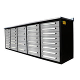 10ft Workbench Storage Cabinet with 35 Drawers
