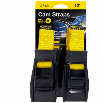 JJAAMM LLC 102-CS-12YE 2PK 12' Cam Strap