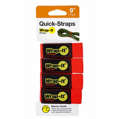 JJAAMM LLC 104-BS-9RE 4PK 9" RED Hook Strap
