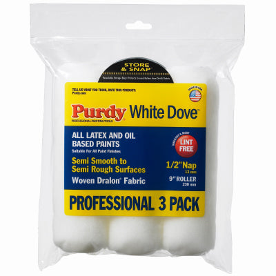 Purdy Corporation 14E864000 3PK 1/2" Roller Cover