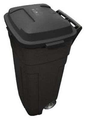 Rubbermaid Inc FG289804BLA 34GAL WHL Refuse Can