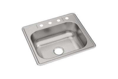 Dayton Stainless Steel 25" x 22" x 8-1/16", Single Bowl Drop-in Sink