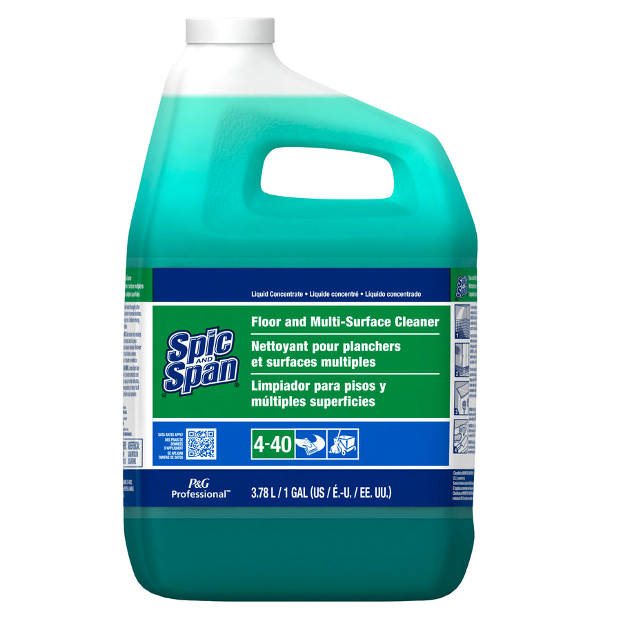 Spic & Span 02001 Spic&Span Liquid Floor Cleaner 1 Gallon Concentrate Multi-Surface 3/CS