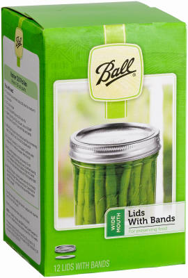 Rubbermaid Inc/Jarden 40000ZFP Ball 12PK W/M Jar Cap