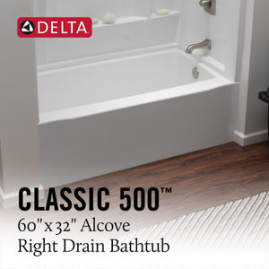 60x32" Right Bathtub