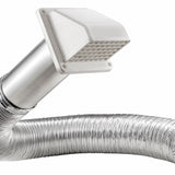 Lambro Industries 1375W-R 4"x8' WHT Hood Vent Kit
