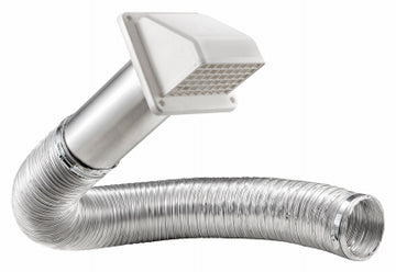 Lambro Industries 1375W-R 4"x8' WHT Hood Vent Kit