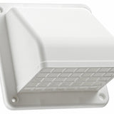 Lambro Industries 1471W 4" WHT Plas Hood