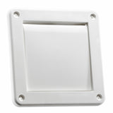 Lambro Industries 1422W 4" WHT SGL Flap Louver