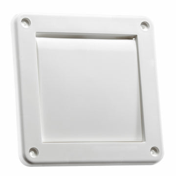Lambro Industries 1422W 4" WHT SGL Flap Louver