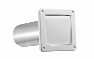 Lambro Industries 1422WTP 4" WHT SGL Flap Louver