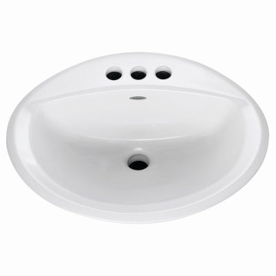 20x17 WHT Oval BathSink