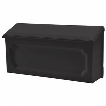 SOLAR GROUP WMH00B04 BLK Horiz Poly Mailbox