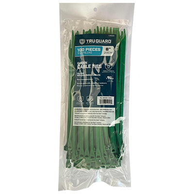 Ironcube Works NL-5X200-100G TG100PK 8"GRN Cable Tie