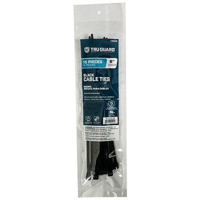 Ironcube Works NL-5X200-15B TG15PK 8" BLK Cable Tie