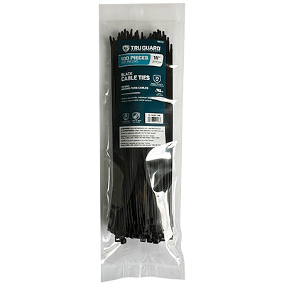 Ironcube Works NL-5X300-100B TG100PK 11"BLK CableTie