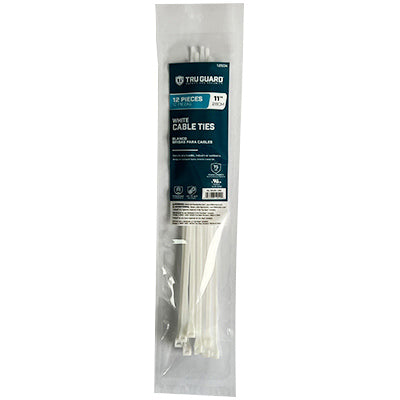 Ironcube Works NL-5X300-12W TG12PK 11"WHT Cable Tie
